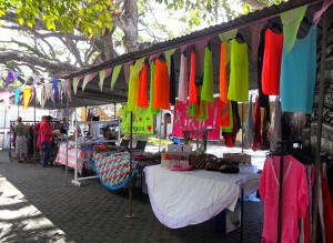 Stalls at Galle's once-a-month market